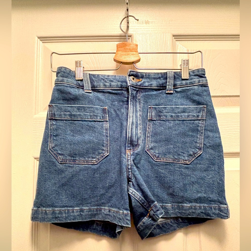 Classic Blue Denim Women's Shorts